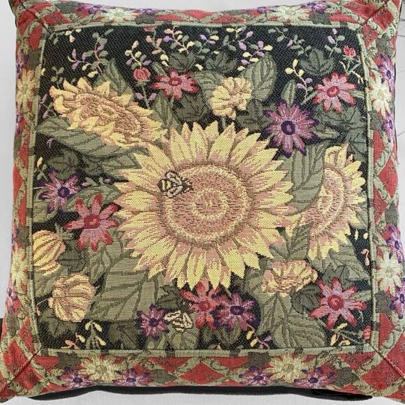 Decor De France Tapestry Throw Pillow - Picture 2 of 4
